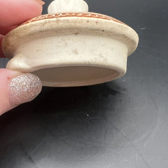 Tea Pot Brown & Ritchie Oriental Japanese Asian Garden Wire Handle Flaws - Picture 12 of 16